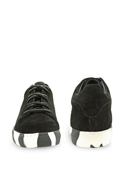 Ares-R Siyah Süet Gerçek Hakiki Deri Kadın Sneakers