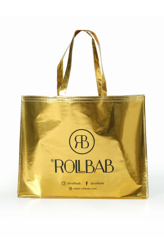 Shiny Gold Women's Market Shoulder Bag
