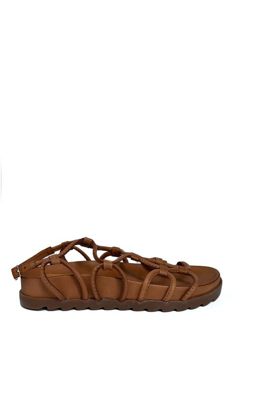 Tan Women's Leather Sandals